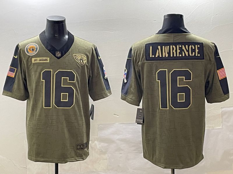 Men Jacksonville Jaguars #16 Lawrence Green Nike 2025 Salute To Service Limited NFL Jersey style 1->boston red sox->MLB Jersey